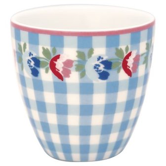 GreenGate_Viola_Check_Pale_Blue_Mini_Latte_Cup_Espressomokje