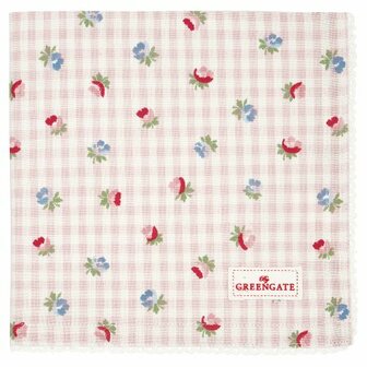 GreenGate_Viola_Check_Pale_Pink_Servet_Napkin_Serviette