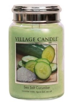 Village Candle SeaSalt-Cucumber 737gr Large Candle