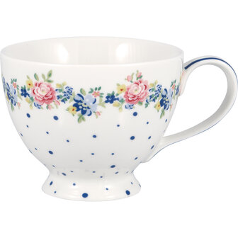 GreenGate_Teacup_Laura_white