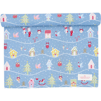 GreenGate_Tablerunner_Laura_christmas_dusty_blue_45x140cm