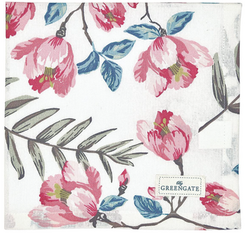 GreenGate Servet / Napkin Magnolia White