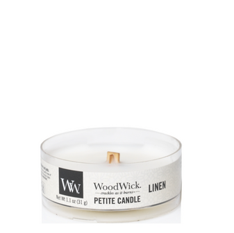 WoodWick Linen Petit Travel Candle