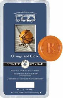 Bridgewater Candle Orange and Clove Wax bar