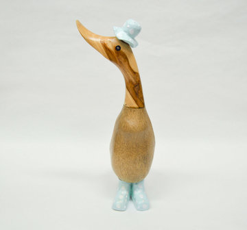 Isabelle-Rose-Wooden-Duck-Blue-Polka-Dot