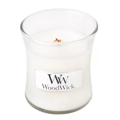 WoodWick® HearthWick®White Teak Candle Mini