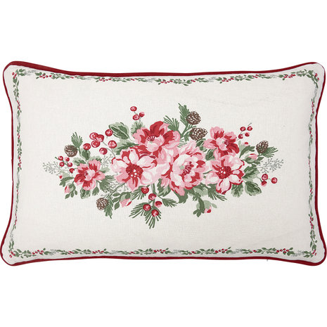 GreenGate Charline White pieceprinted cushion cover 30x50cm