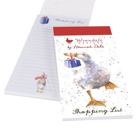 Wrendale_Designs_Shopping_Pad_Christmas_Duck_www.SfeerScent.nl