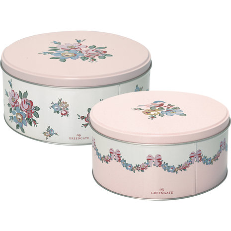 GreenGate_round_box_Madison_white_set_2_pieces_www.sfeerscent.nl