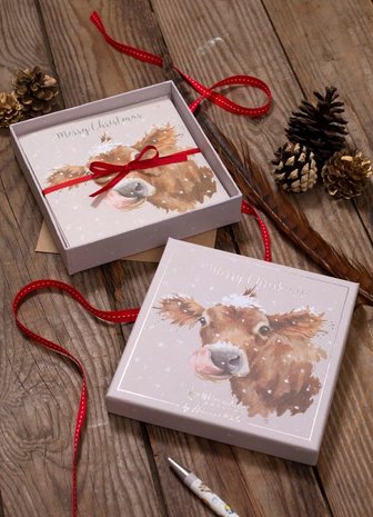 Wrendale_Designs_Luxury_Boxed_Christmas_Cards_First_Taste_of_Snow