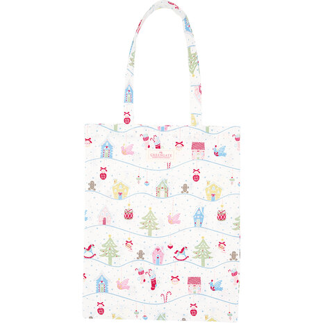 GreenGate_Cotton_Bag_Laura_Christmas_white