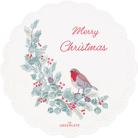 GreenGate_Coaster_round_Leonora_merry_christmas