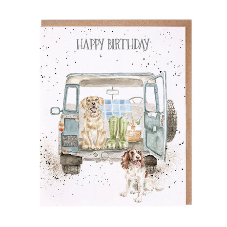 Wrendale_Verjaardagskaart_Hond_Barking_Birthday