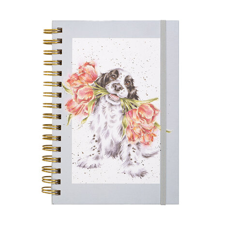 Wrendale_Notebook_Notitieboek_Hond_Blooming_with_Love_A5