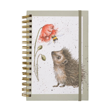 Wrendale_Notebook_Notitieboek_Egel_Busy_as_a_Bee_A5