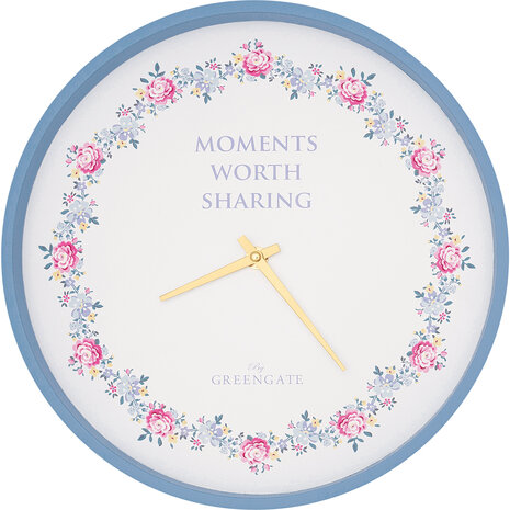 GreenGate_Wall_Clock_Laura_petit_white