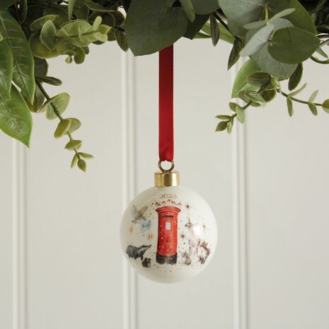 Wrendale_Designs_Christmas_Bauble_Special_Edition_2023_Xmas_Post_Woodland_Animal