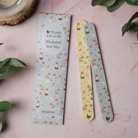 Wrendale_Designs_Nail_File_set_Rabbit_and_Fox_Meadow