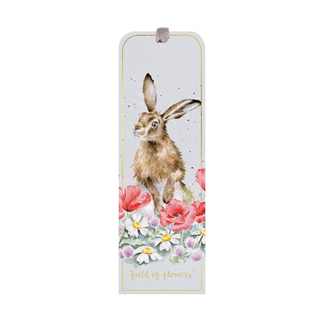 Wrendale_Designs_Boekenlegger_Bookmark_Haas_Field_of_Flowers