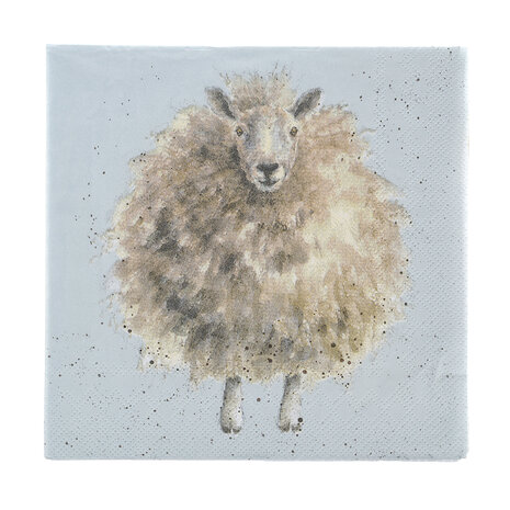 Wrendale_Designs_Paper_Lunch_Napkin_Sheep_The_Woolly_Jumper_www.sfeerscent.nl