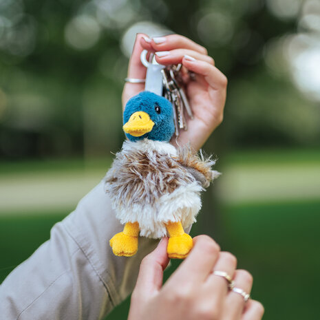 Wrendale_Designs_Keyring_Pl&uuml;sh_Duck_Webster