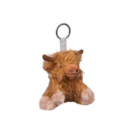 Wrendale_Designs_Sleutelhanger_Pl&uuml;sh_Highland_Cow_Gordon