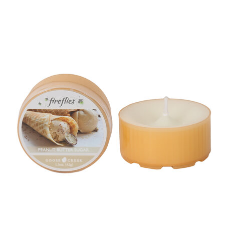 Goose Creek Fireflies Peanut Butter Sugar &ndash; compacte kaars in potje