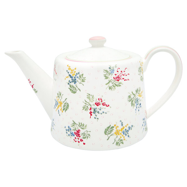 GreenGate_Mira_White_Teekanne_Theepot_Teapot