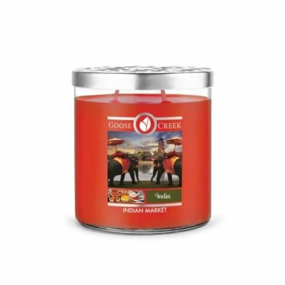 Goose Creek Indian Market World Traveler Candle 2 wick