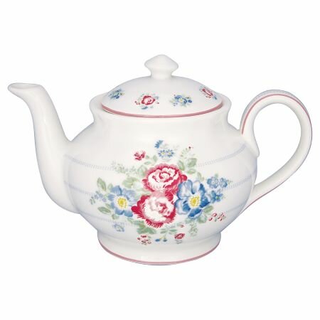 GreenGate_Henrietta_White_Teekanne_Teapot_Theepot