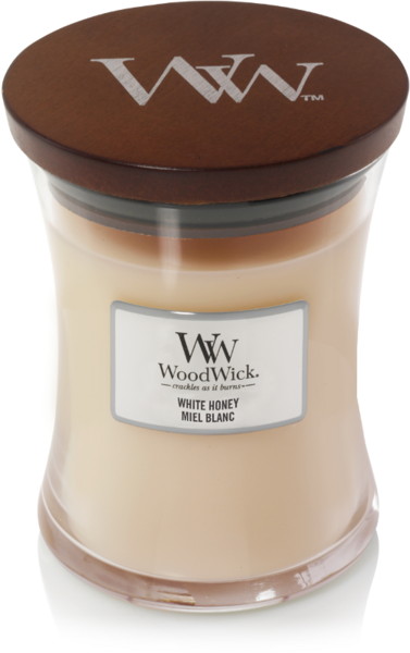 WoodWick&reg; HearthWick&reg; White Honey Geurkaars Medium