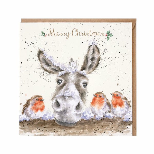 Wrendale_Designs_Kerstkaart_Christmas_Donkey