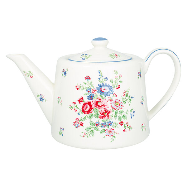 GreenGate-Teapot-Ailis-White