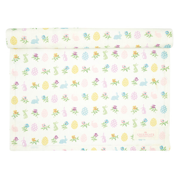 GreenGate_Tablerunner_Tischlaufer_Cilja_easter_white