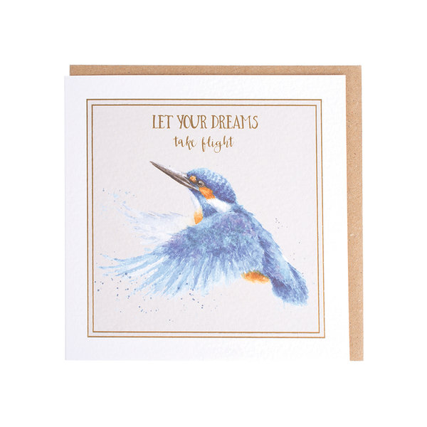 Wrendale_Designs_Wenskaart_Ijsvogel_Let_your_dreams_take_flight