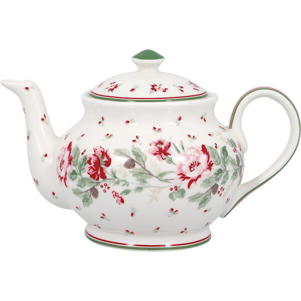 GreenGate_Teapot_Leonora_white