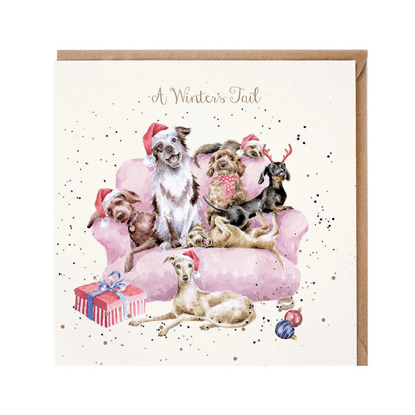 Wrendale_Designs_Kerstkaart_Christmas_Hond_A_Winters_Tail