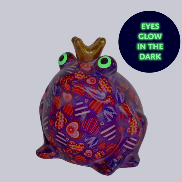 Pomme_Pidou_Spaarpot_Kikker_Freddy_Paars_met_Hartjes_Glow_in_the_dark