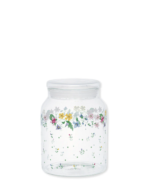 GreenGate Voorraadpot glas Fiola white 1,2 L