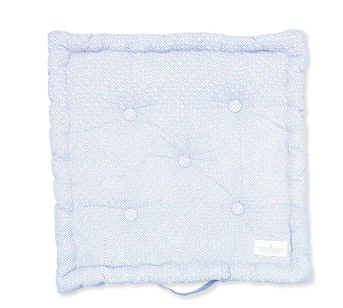 GreenGate Zit Kussen / Box Cushion Suzette pale blue 50x50cm