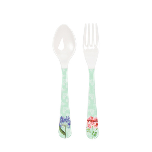 Ginger Lifestyle Melamine Lepel &amp; Vork Botanical Dream Green Flower