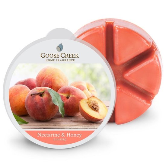 Goose_Creek_Nectarine_Honey_wax_melt_www.sfeerscent.nl