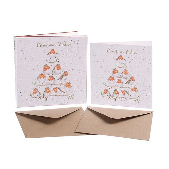 Kerstkaarten_set_met_Roodborstjes_Wrendale_Designs