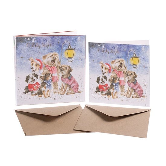 Kerstkaarten_set_met_Honden_Wrendale_Designs