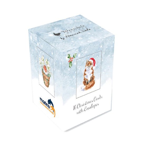 Wrendale_Designs_Kerstkaart_Mini_Box_set_Fox_Robin