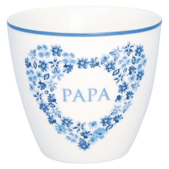 GreenGate_Latte_Becher_Cup_Mok_Papa_heart_blue_www.sfeerscent.nl