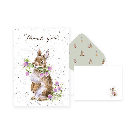 Wrendale_Designs_Bedankt_Kaart_Head_Clover_Heels_Thank_you_Card