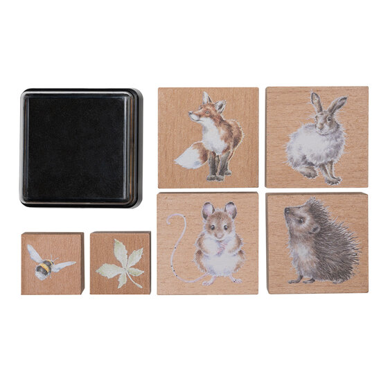 Stempel_set_dieren_The_Country_Set_Wrendale_Designs