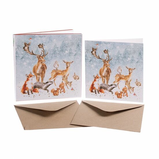 Wrendale_Designs_Kerstkaart_Woodland_Animals_Winter_Wonderland_Set_Box