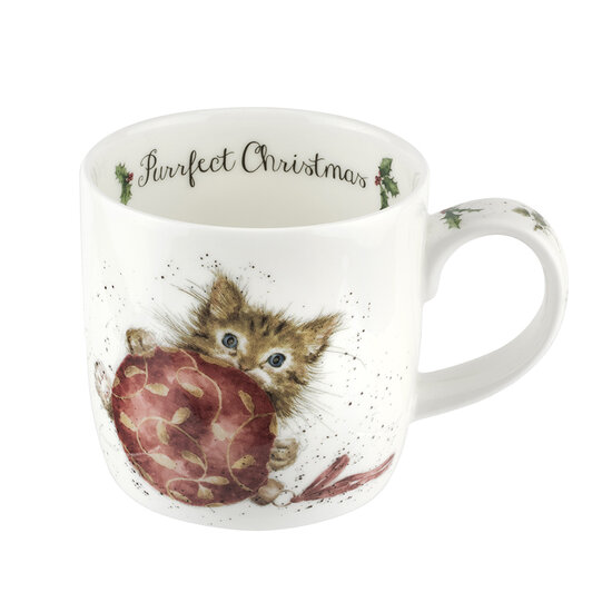 Wrendale_Designs_Kerst_mok_Kitten_Purrfect_Christmas_Mug